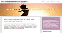 Desktop Screenshot of laserhairremovalsuccess.com